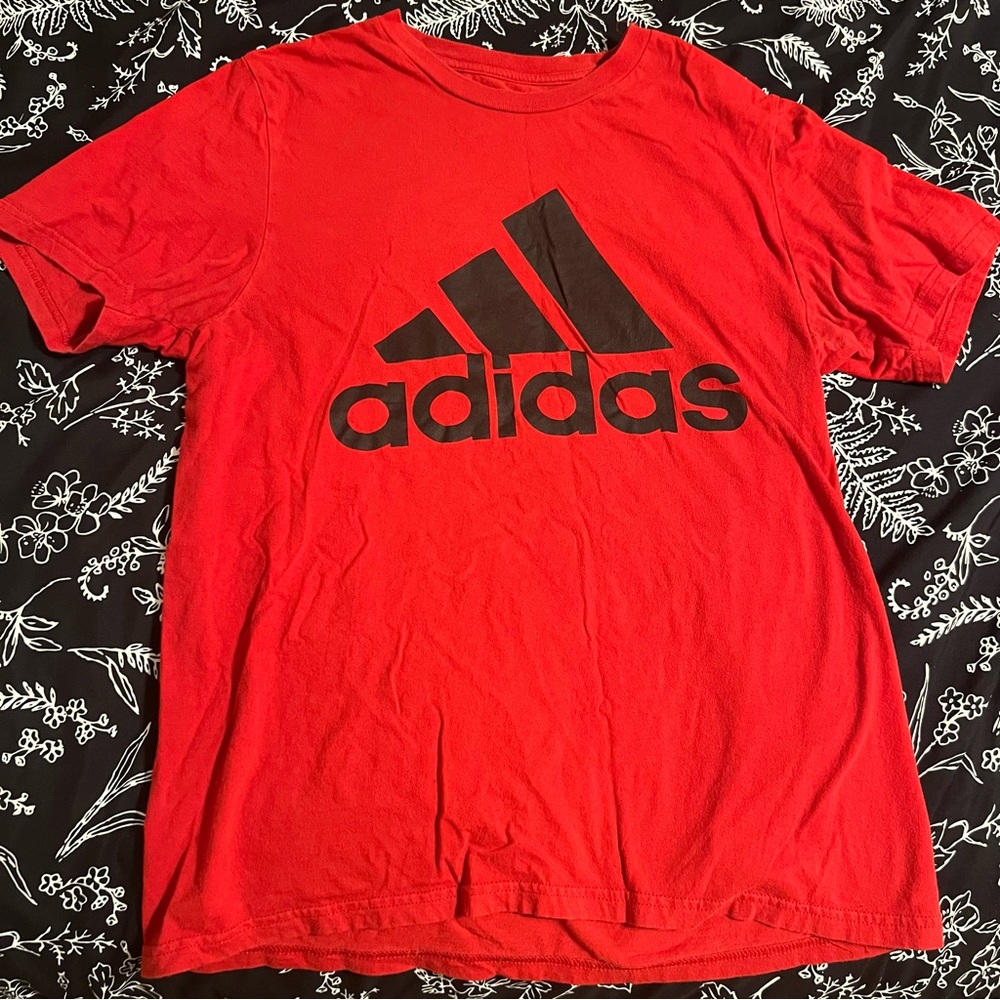 Adidas Red Logo T-Shirt